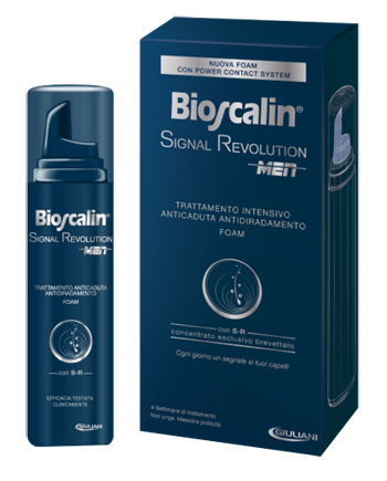 BIOSCALIN SIGNAL REVOLUTION MEN TRATTAMENTO INTENSIVO ANTICADUTA ANTIDIRADAMENTO FOAM 75 ML - farmacialombardia.it