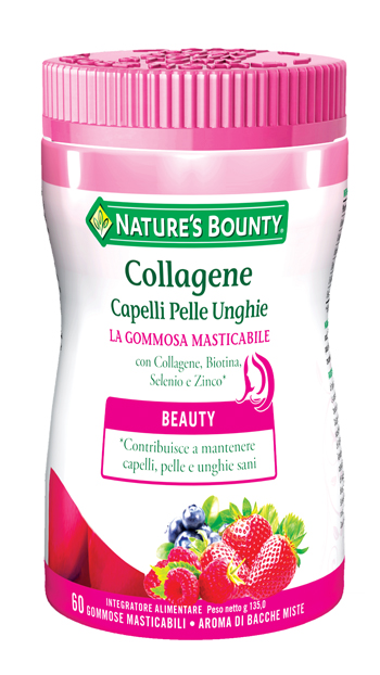 COLLAGENE CAPELLI PELLE UNGHIE 60 GOMMOSE MASTICABILI - farmacialombardia.it