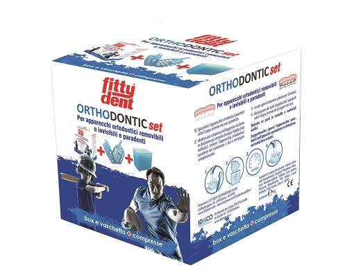 PLAKKONTROL FITTYDENT ORTHODONTIC SET VASCHETTA + COMPRESSE PULIZIA APPARECCHI ORTODONTICI - farmacialombardia.it