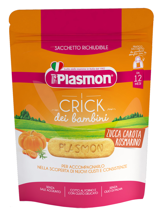 PLASMON CRICK ZUCCA/CARORA/ROSMARINO 100 G - farmacialombardia.it