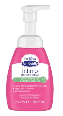 EUPHIDRA AMIDOMIO INTIMO MOUSSE ATTIVA PH 3,5 250 ML - farmacialombardia.it