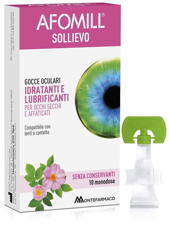 AFOMILL SOLLIEVO GOCCE OCULARI OCCHI 10 FIALE DA 0,5 ML - farmacialombardia.it