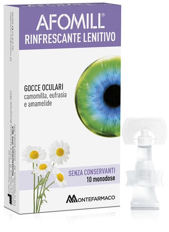 AFOMILL RINFRESCANTE SENZA CONSERVANTI 10 FIALE DA 0,5 ML - farmacialombardia.it