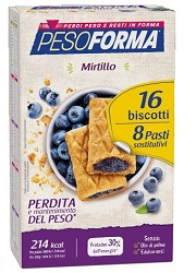 PESOFORMA BISCOTTI MIRTILLI 8 PASTI 16 BISCOTTI - farmacialombardia.it