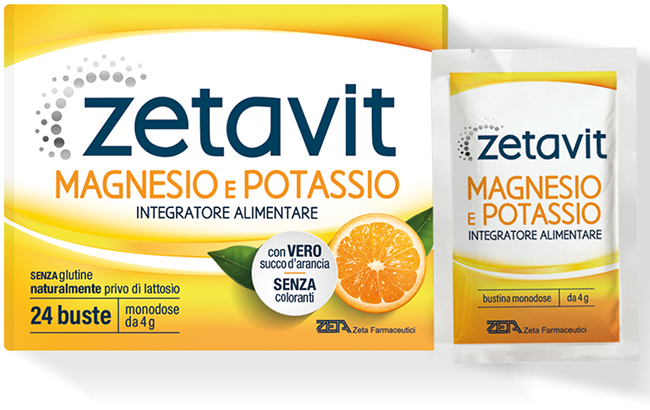 ZETAVIT MAGNESIO POTASSIO 24 BUSTINE DA 4 G - farmacialombardia.it