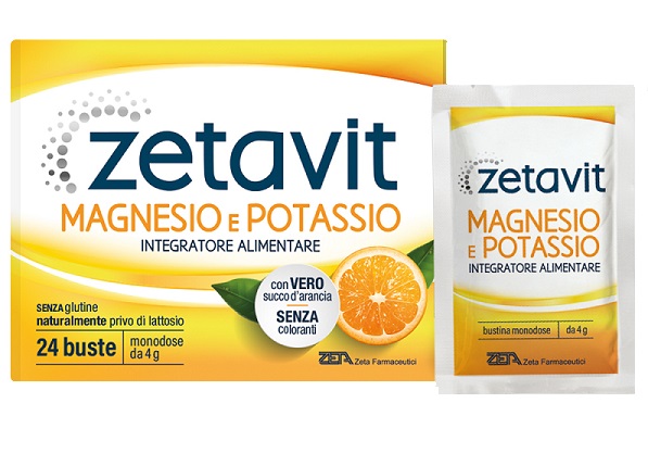 ZETAVIT MAGNESIO POTASSIO SENZA ZUCCHERO 24 BUSTINE DA 6 G - farmacialombardia.it