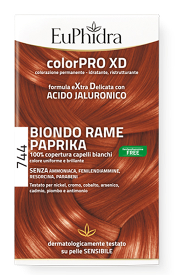 EUPHIDRA COLORPRO GEL COLORANTE CAPELLI XD 744 PAPRIKA 50 ML IN FLACONE + ATTIVANTE + BALSAMO + GUANTI - farmacialombardia.it