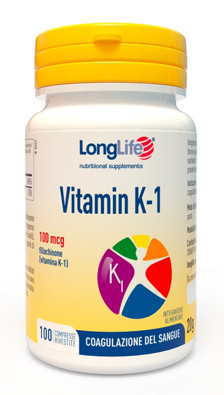 LONGLIFE VITAMIN K 100MCG 100 COMPRESSE RIVESTITE - farmacialombardia.it