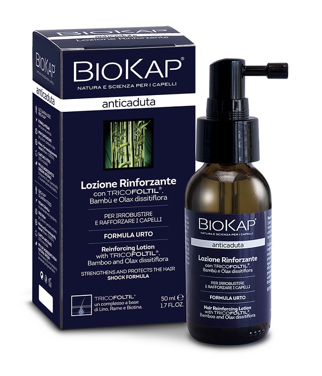 BIOKAP LOZIONE RINFORZANTE ANTICADUTA CON TRICOFOLTIL NUOVA FORMULA 50 ML - farmacialombardia.it