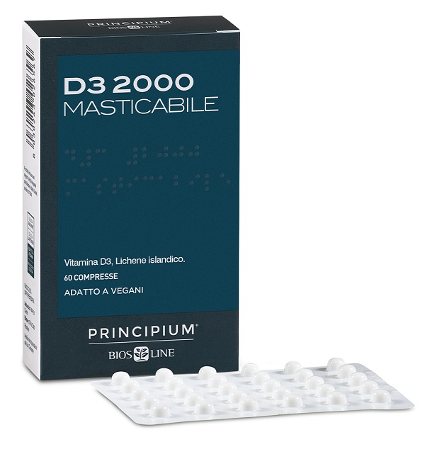 PRINCIPIUM D3 2000 MASTICABILE 60 COMPRESSE - farmacialombardia.it