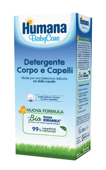 HUMANA BABY CARE DETERGENTE CORPO&CAPELLI 300 ML - farmacialombardia.it