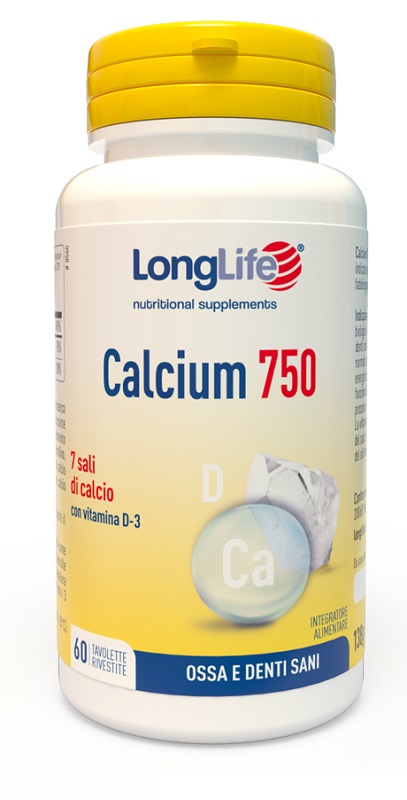 LONGLIFE CALCIUM 750 MG 60 TAVOLETTE - farmacialombardia.it