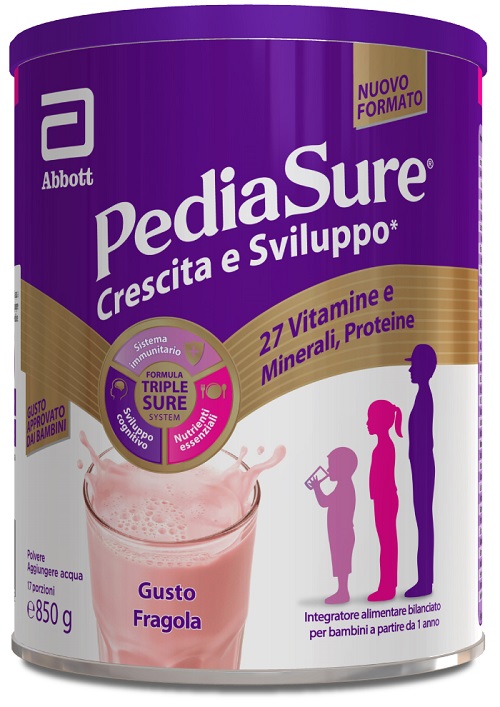 PEDIASURE CRESCITA&SVILUPPO FRAGOLA 850 G - farmacialombardia.it