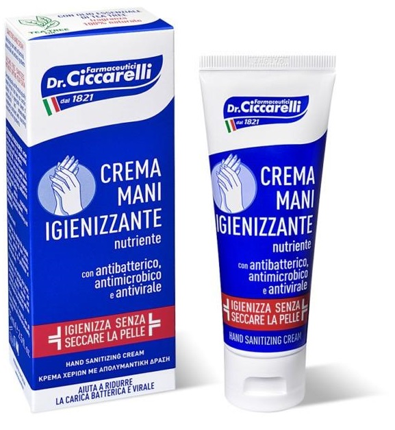 CICCARELLI CREMA MANI IGIENIZZANTE 75 ML - farmacialombardia.it