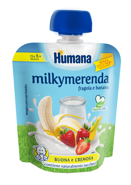 MILKYMERENDA FRAGOLA BANANA 100 G - farmacialombardia.it