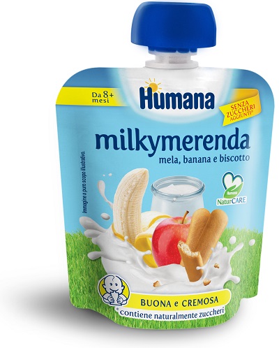 MILKYMERENDA MELA-BANANA BISCOTTO 100 G - farmacialombardia.it