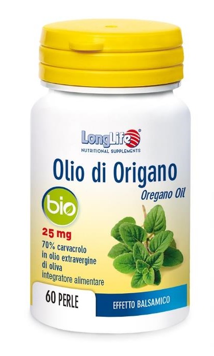 LONGLIFE OLIO ORIGANO BIO 60 PERLE DI GELATINA - farmacialombardia.it