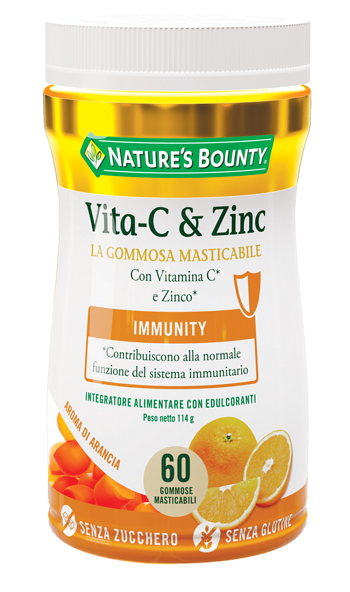 NATURE'S BOUNTY VITA-C&ZINC 60 GOMMOSE - farmacialombardia.it