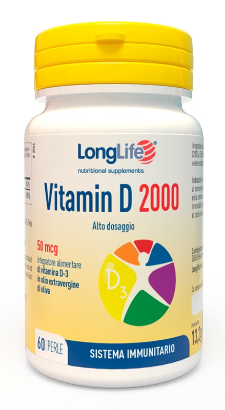 LONGLIFE VITAMIN D 2000 UI 60 PERLE - farmacialombardia.it