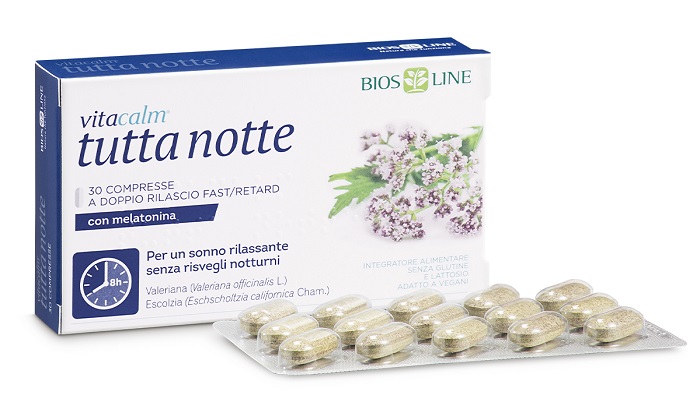 VITACALM TUTTA NOTTE CON MELATONINA 60 COMPRESSE - farmacialombardia.it