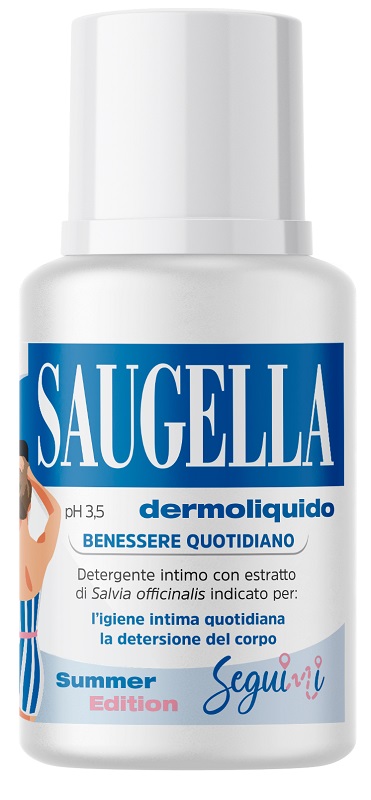 SAUGELLA DERMOLIQUIDO PH 3,5 BENESSERE QUOTIDIANO DETERGENTE INTIMO 100 ML - farmacialombardia.it