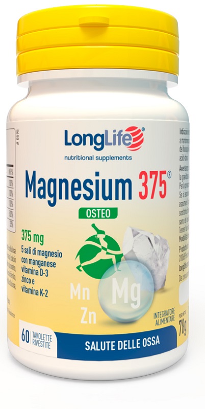 LONGLIFE MAGNESIUM 375 OSTEO 60 TAVOLETTE - farmacialombardia.it