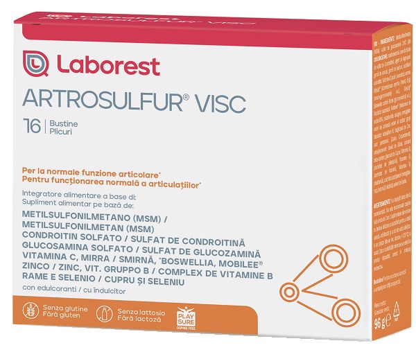 ARTROSULFUR VISC 16 BUSTINE DA 6 G - farmacialombardia.it