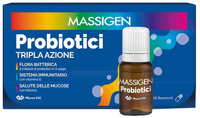 MASSIGEN PROBIOTICI 10 FLACONCINI X 8 ML - farmacialombardia.it