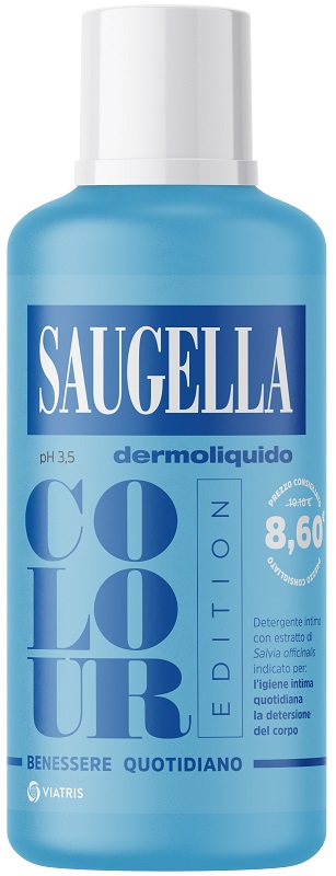 SAUGELLA DERMOLIQUIDO COLOUR EDITION DETERGENTE INTIMO 500 ML - farmacialombardia.it
