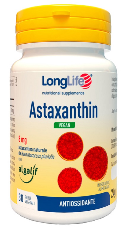 LONGLIFE ASTAXANTHIN VEGAN 30 PERLE - farmacialombardia.it