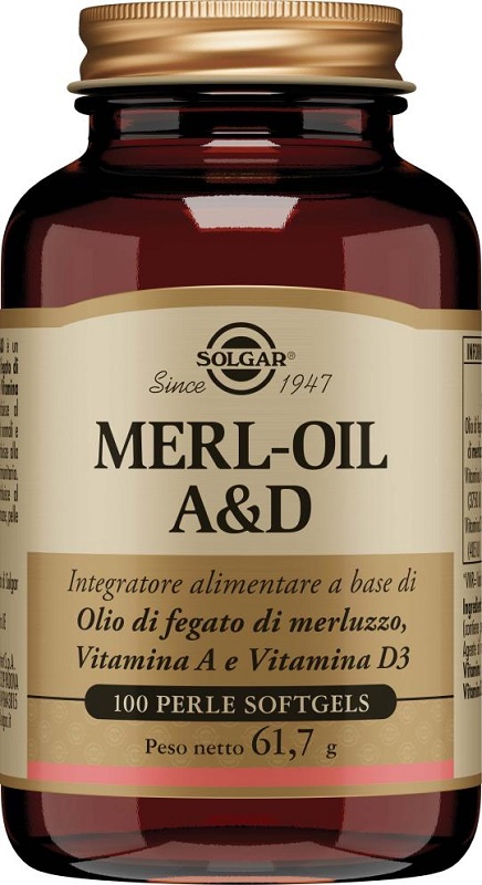 MERL OIL A&D 100 PERLE SOFTGEL - farmacialombardia.it