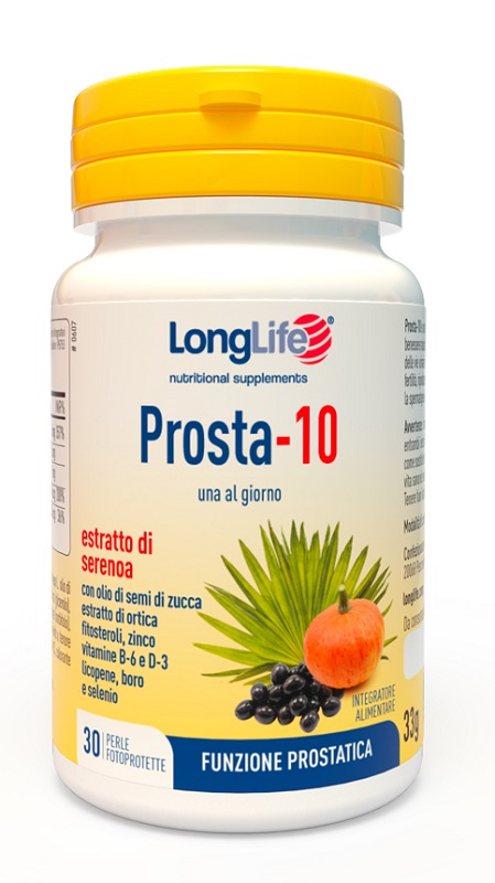 LONGLIFE PROSTA-10 30 PERLE FOTOPROTETTE - farmacialombardia.it