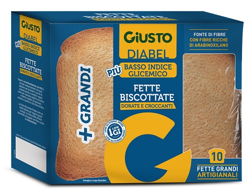 GIUSTO DIABEL FETTE BISCOTTATE 150 G NUOVA RICETTA - farmacialombardia.it