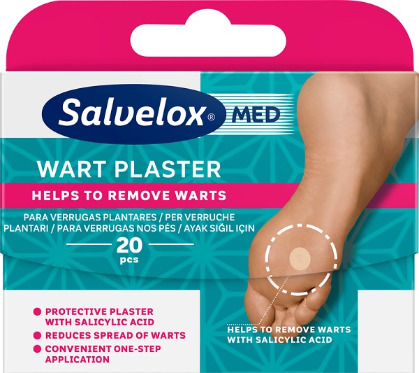 CEROTTO VESCICHE PLANTARI SALVELOX MED WART PLASTER 20 PEZZI - farmacialombardia.it