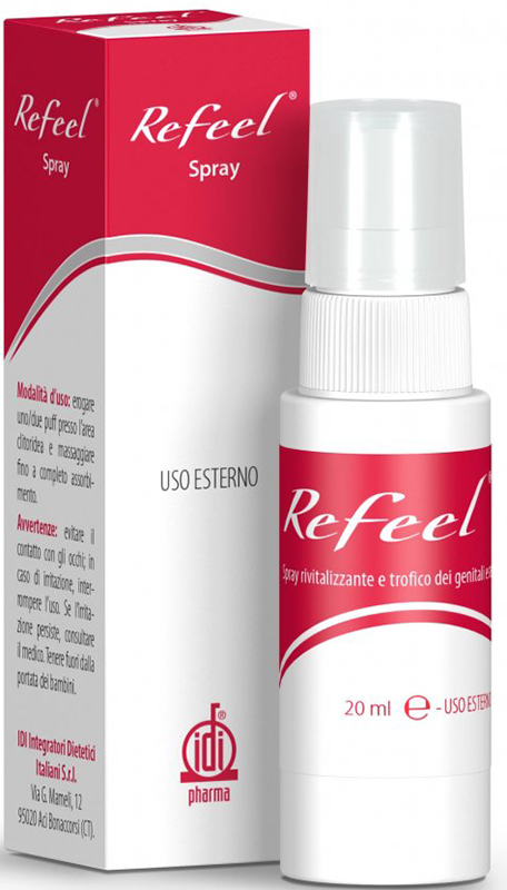 REFEEL SPRAY RIVITALIZZANTE E TROFICO DEI GENITALI ESTERNI FEMMINILI 20 ML - farmacialombardia.it