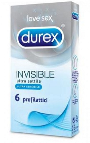 DUREX INVISIBLE PROFILATTICO 6 PEZZI - farmacialombardia.it