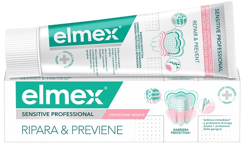 DENTIFRICIO ELMEX SENSITIVE RIPARA & PREVIENE 75 ML - farmacialombardia.it