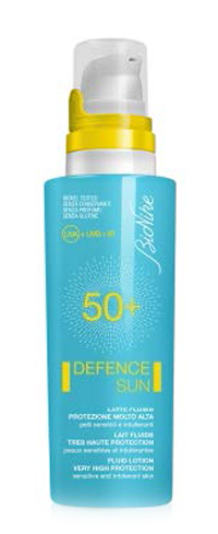 DEFENCE SUN 50+ LATTE FLUIDO PROTEZIONE MOLTO ALTA 125 ML - farmacialombardia.it