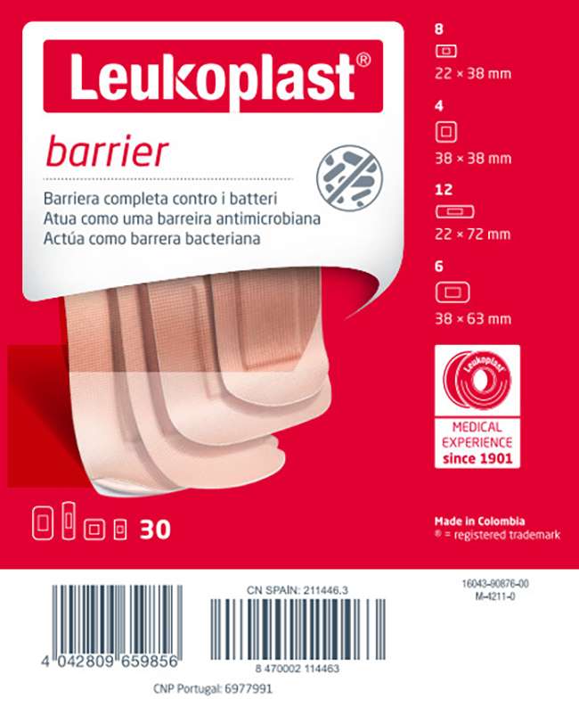 LEUKOPLAST BARRIER 30 PEZZI ASSORTITI - farmacialombardia.it