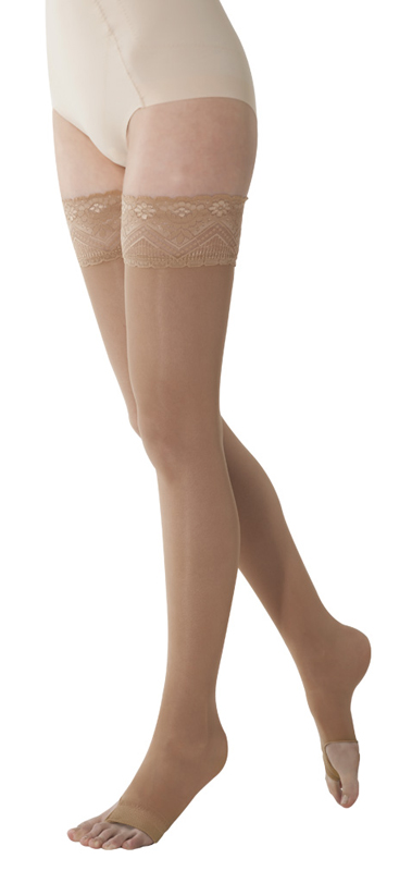 MARILYN 140 PUNTA APERTA CALZA AUTOREGGENTE CAMEL 1-S - farmacialombardia.it