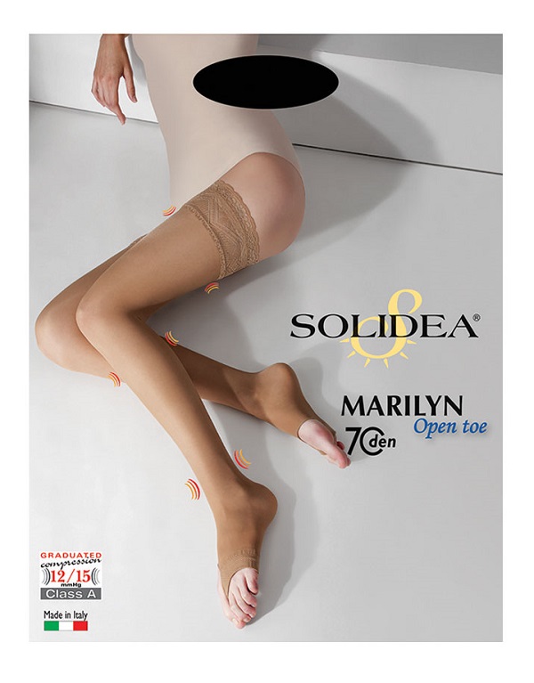 MARILYN 70 PUNTA APERTA CALZA AUTOREGGENTE NERO 4-L - farmacialombardia.it