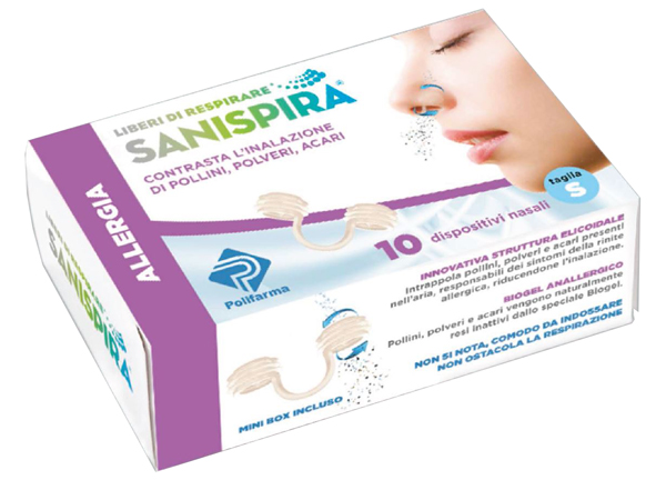 SANISPIRA ALLERGIA DISPOSITIVO NASALE 10 PEZZI TAGLIA M - farmacialombardia.it