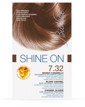 BIONIKE SHINE ON TRATTAMENTO COLORANTE CAPELLI BIONDO CARAMELLO 7.32 - farmacialombardia.it