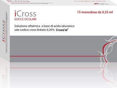 ICROSS SOLUZIONE OFTALMICA ACIDO IALURONICO CROSS-LINKATO 0,2% 15 MONODOSI DA 0,35 ML - farmacialombardia.it