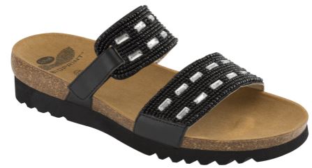 SHAILA SYNTHETIC+BEADS WOMENS BLACK 37 - farmacialombardia.it