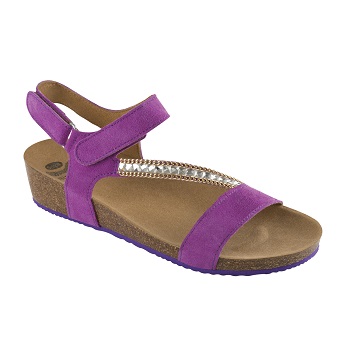 SBRILLI SUEDE + ORNAMENT BEADS WOMENS FUCHSIA 37 - farmacialombardia.it