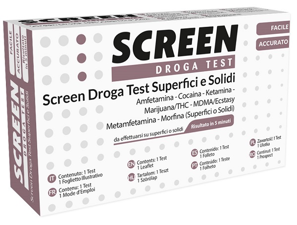 SCREEN DROGA TEST 7 DROGHE SU SUPERFICI SOLIDI O POLVERI - farmacialombardia.it