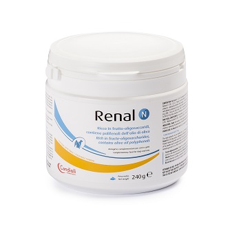 RENAL N MANGIME COMPLEMENTARE PER CANI E GATTI BARATTOLO 240 G - farmacialombardia.it