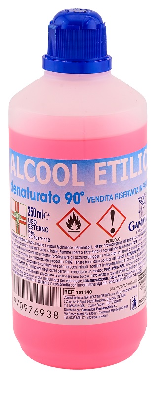 ALCOOL ETILICO DENATURATO 90 GRADI 250 ML - farmacialombardia.it