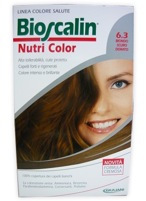 BIOSCALIN NUTRI COLOR 6,3 BIONDO SCURO DORATO SINCROB 124 ML - farmacialombardia.it